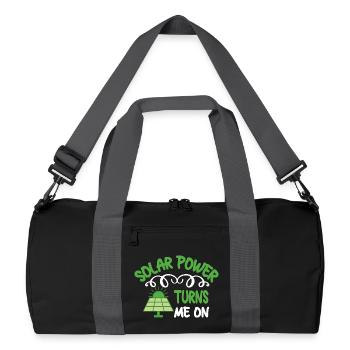 Climate Change Renewable Energy Solar Energy - Recycled Duffel Bag - black/graphite grey - Front