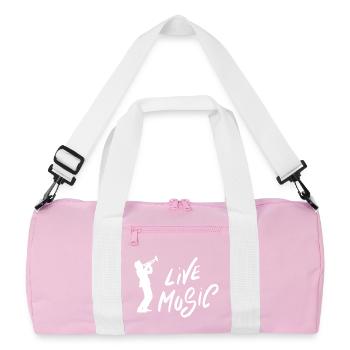 Live Music lovers - Recycled Duffel Bag - pink/white - Front