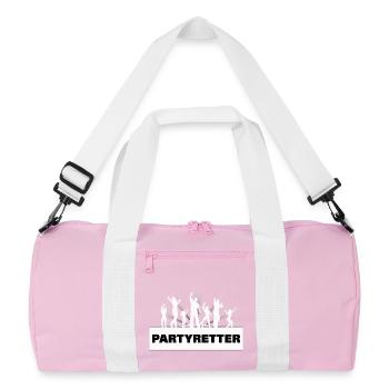 SAUVEURS DE FÊTE - Sac de sport recyclé - rose/blanc - Devant