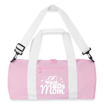 Maman des années 80 - Sac de sport recyclé - rose/blanc - Devant