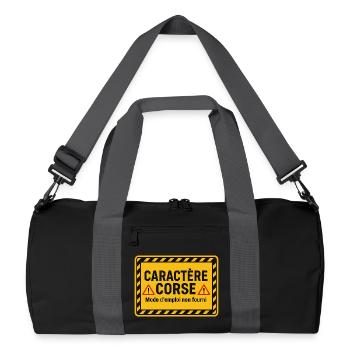 Caractère corse Mode D'Emploi Non Fourni - Sac de sport recyclé - noir/gris graphite - Devant