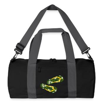 Slippers Daisies Flip Flops Camping Lawn - Recycled Duffel Bag - black/graphite grey - Front