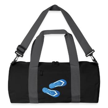 Slippers Jeans Slippers Shoes Flip Flops Camp - Recycled Duffel Bag - black/graphite grey - Front
