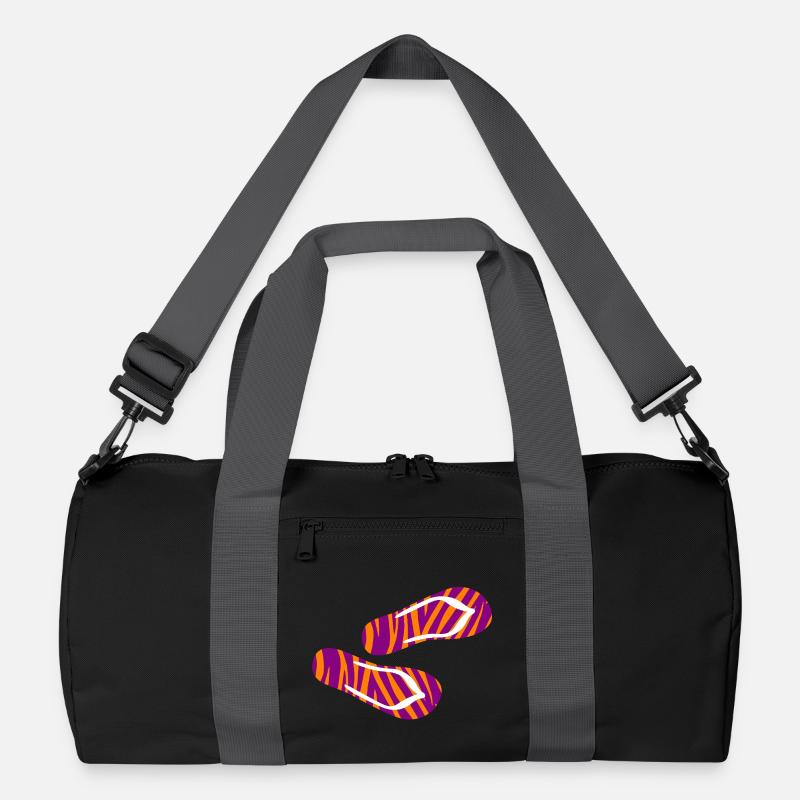Zebra Safari Muster Flip Flops Latschen Urlaub Fun Recycelte Duffel Bag