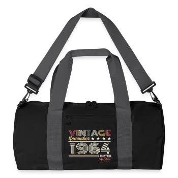 Novembre 1964 - Sac de sport recyclé - noir/gris graphite - Devant