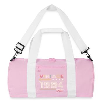 November 1984 - Recycled Duffel Bag - pink/white - Front