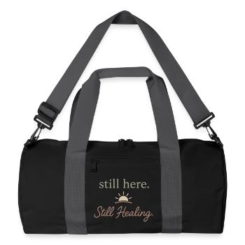 Sensibilisation à la santé mentale, - Sac de sport recyclé - noir/gris graphite - Devant