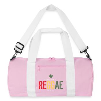 Rock Reggae Disco Punk Music Vêtements - Sac de sport recyclé - rose/blanc - Devant