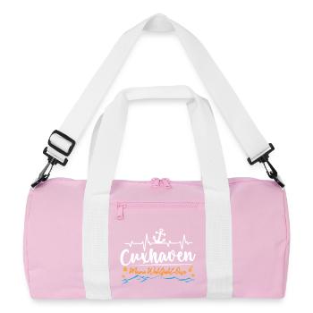 CUXHAVEN MEINE WOHLFÜHL OASE Lustiges - Recycled Duffel Bag - pink/white - Front