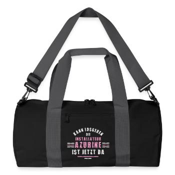 Installer Trainee Training Apprenticeship Trainee Women - Recycled Duffel Bag - black/graphite grey - Front