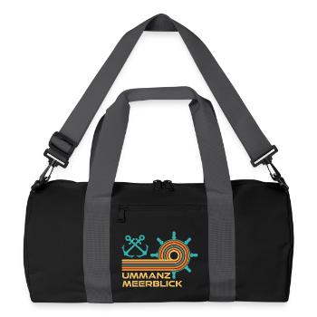 Vacances en mer Baltique : Divertissement sur la mer - Sac de sport recyclé - noir/gris graphite - Devant