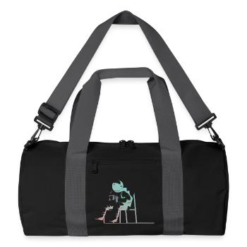 Astronaut - Recycelte Duffel Bag - Schwarz/Graphitgrau - Vorne