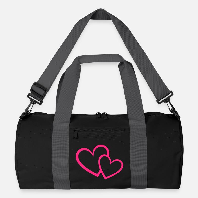 Valentinstag Herz pink rosa Geschenk Valentinstag Recycelte Duffel Bag