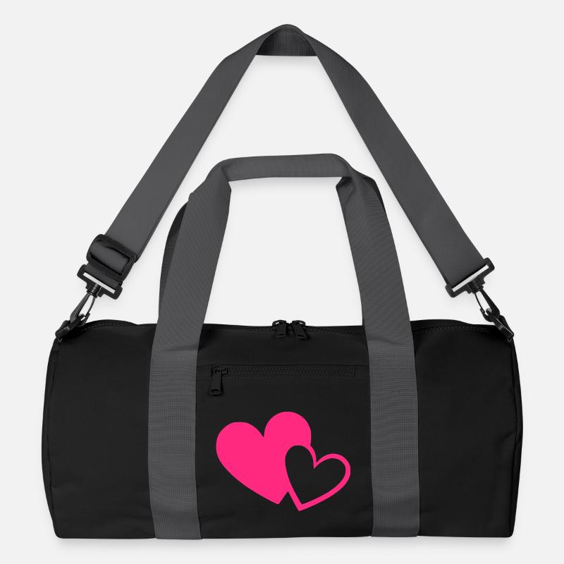 Valentinstag Herz pink rosa Geschenk Valentinstag Recycelte Duffel Bag