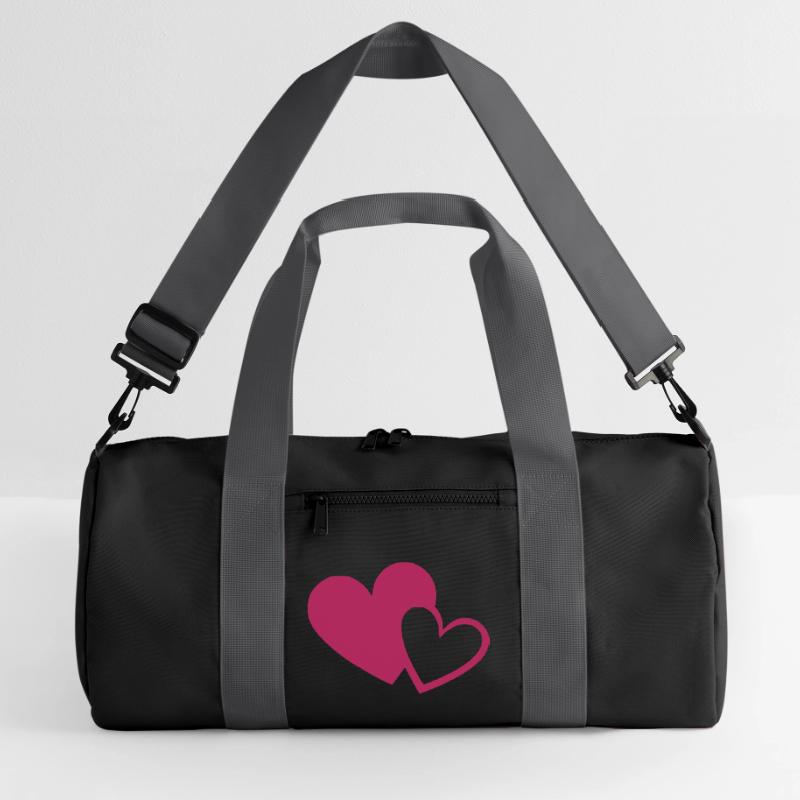 pinkes Herz pink Geschenk Mutter Muttertag Recycelte Duffel Bag