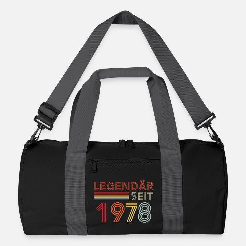 Legendary Since 1978 Man Birthday Recycled Duffel Bag
