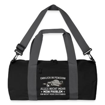 Pension Waschbär No longer responsible - Recycled Duffel Bag - black/graphite grey - Front