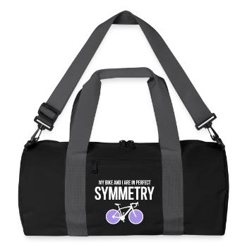 Professionnel de la symétrie parfaite du cyclisme artistique - Sac de sport recyclé - noir/gris graphite - Devant