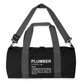 Plumber Definition - Recycled Duffel Bag - black/graphite grey - Front