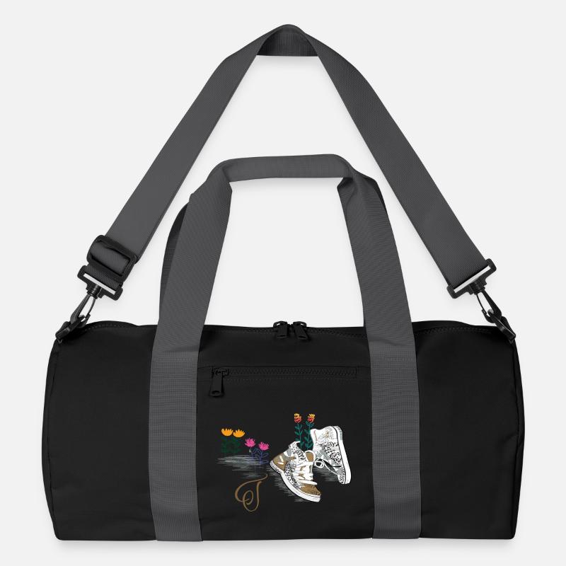 Wanderschuhe mit Blumen Recycelte Duffel Bag