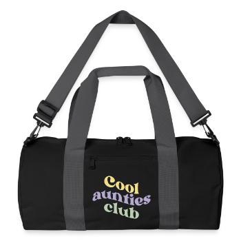 Club des tantes - Sac de sport recyclé - noir/gris graphite - Devant