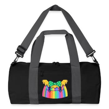 Déguisement de clown coloré Carnaval Carnaval - Sac de sport recyclé - noir/gris graphite - Devant