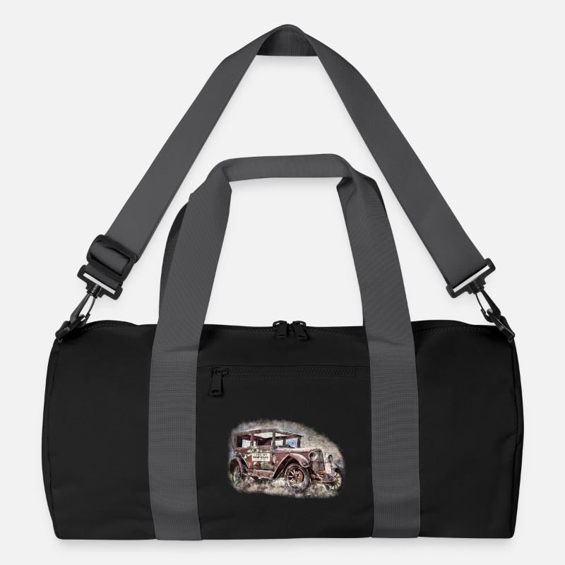 Nostalgisches Altes Amerikanisches Traumauto Recycelte Duffel Bag