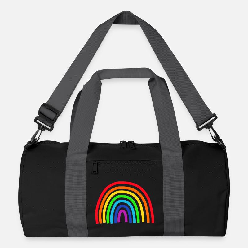 Rainbow colorful Recycled Duffel Bag