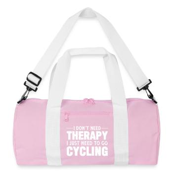 Cycling Lifestyle Statement T-Shirt - Sac de sport recyclé - rose/blanc - Devant
