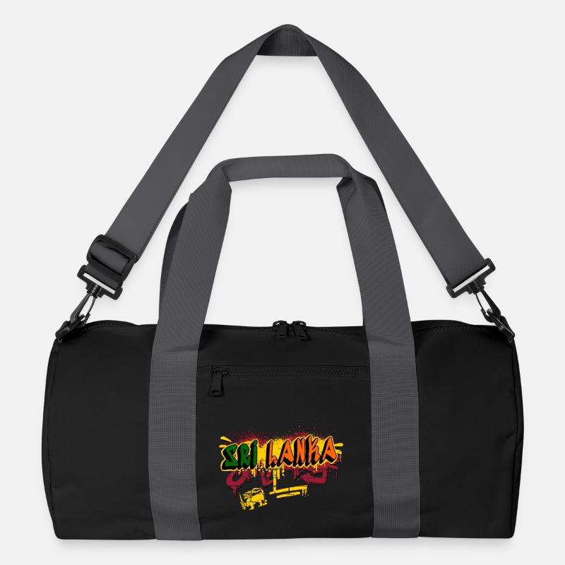 Sri Lanka Graffiti Design Recycelte Duffel Bag
