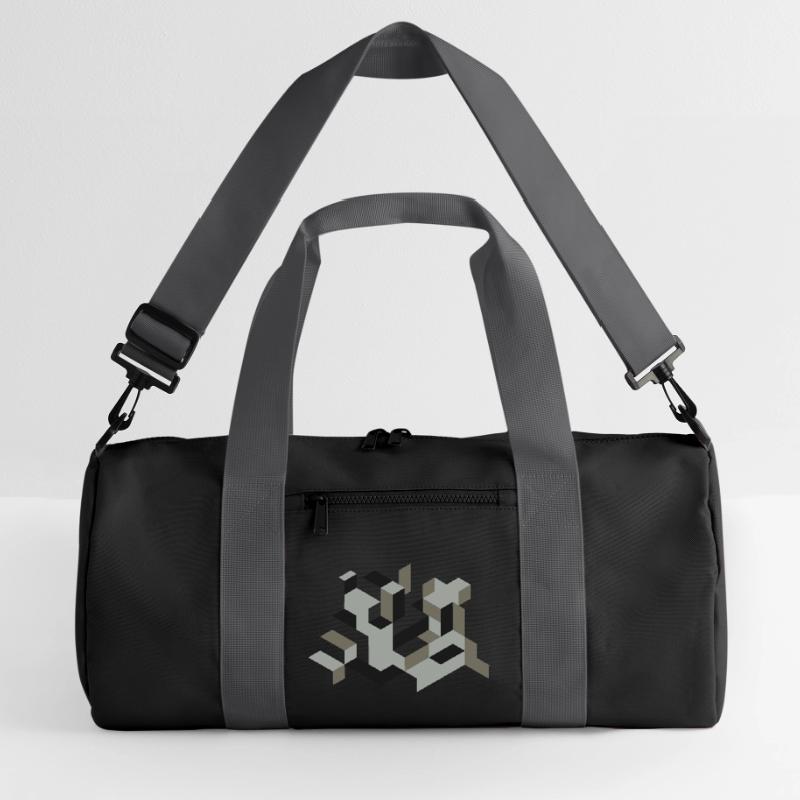 Perspective Construction Cube Teindre Yourself Labyrinthe 3D Sac de sport recyclé