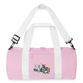 Donkey carriage roadside assistance - Recycled Duffel Bag - pink/white - Front
