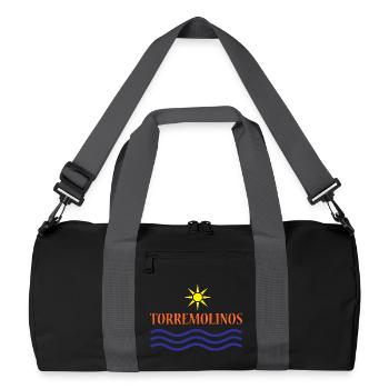 TORREMOLINOS-Eau du Soleil+Texte - Sac de sport recyclé - noir/gris graphite - Devant