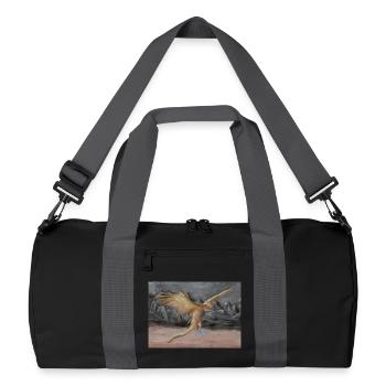 Wüstenflug Drachenvogel - Recycelte Duffel Bag - Schwarz/Graphitgrau - Vorne