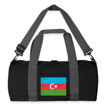 Drapeau de l’Azerbaïdjan – Fierté et identité nationale - Sac de sport recyclé - noir/gris graphite - Devant