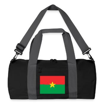 Drapeau du Burkina Faso - Sac de sport recyclé - noir/gris graphite - Devant