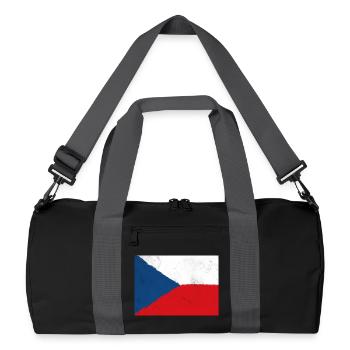 Drapeau de la République tchèque – Fierté nationale - Sac de sport recyclé - noir/gris graphite - Devant