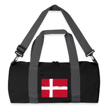 Drapeau du Danemark – couleurs nationales du Danemark - Sac de sport recyclé - noir/gris graphite - Devant