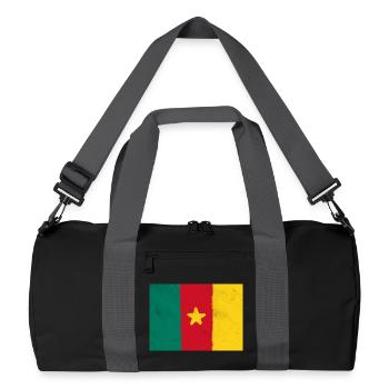 Drapeau du Cameroun - Sac de sport recyclé - noir/gris graphite - Devant