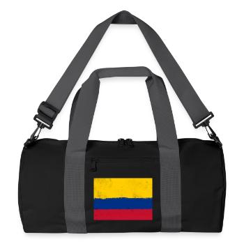 Drapeau de la Colombie - Sac de sport recyclé - noir/gris graphite - Devant
