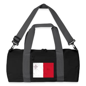 Drapeau de Malte - Sac de sport recyclé - noir/gris graphite - Devant