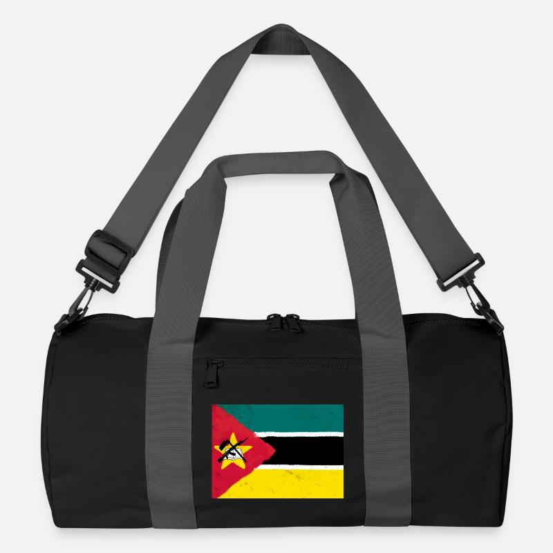 Flagge von Mosambik Recycelte Duffel Bag