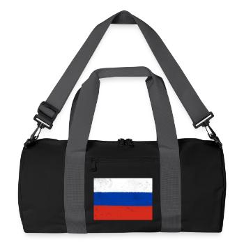 Flag of Russia - Recycled Duffel Bag - black/graphite grey - Front