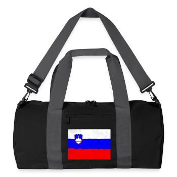 Drapeau de la Slovénie - Sac de sport recyclé - noir/gris graphite - Devant