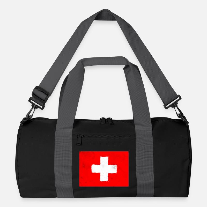 Flagge der Schweiz Recycelte Duffel Bag
