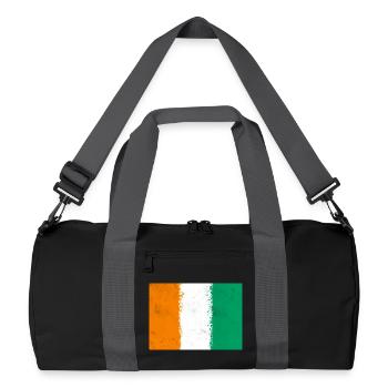 Flag of Côte d'Ivoire - Recycled Duffel Bag - black/graphite grey - Front