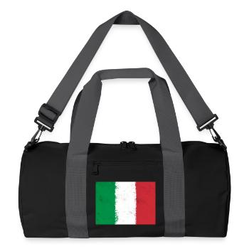 Drapeau de l’Italie - Sac de sport recyclé - noir/gris graphite - Devant