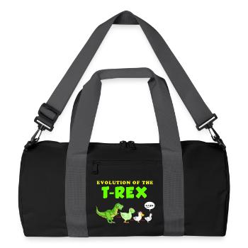dinosaure - Sac de sport recyclé - noir/gris graphite - Devant