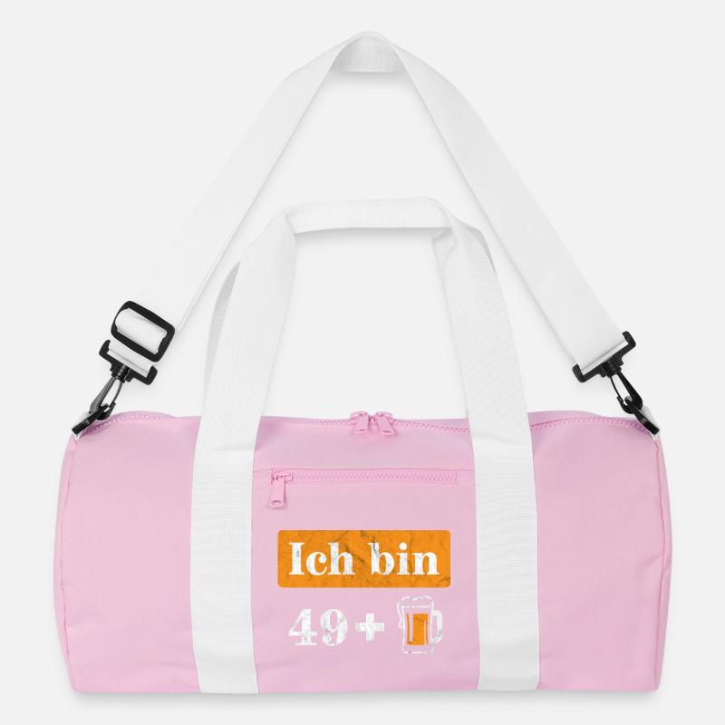 Ich bin 49 plus Bier 50. Geburtstag Recycelte Duffel Bag