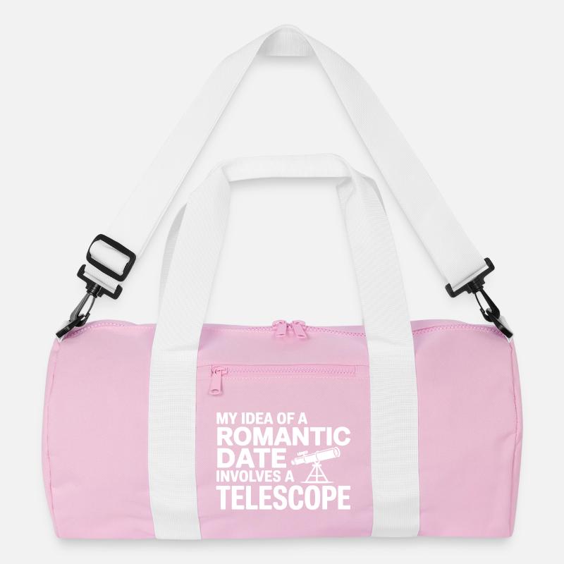 Romantic Date Telescope Journal  Recycled Duffel Bag